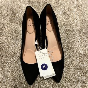 Black Suede High Heels